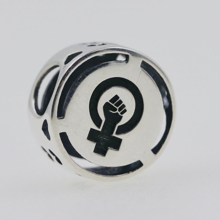 Female Symbol Feminist Power Bead Charm - Bolenvi Pandora Disney Chamilia Cartier Tiffany Charm Bead Bracelet Jewelry 