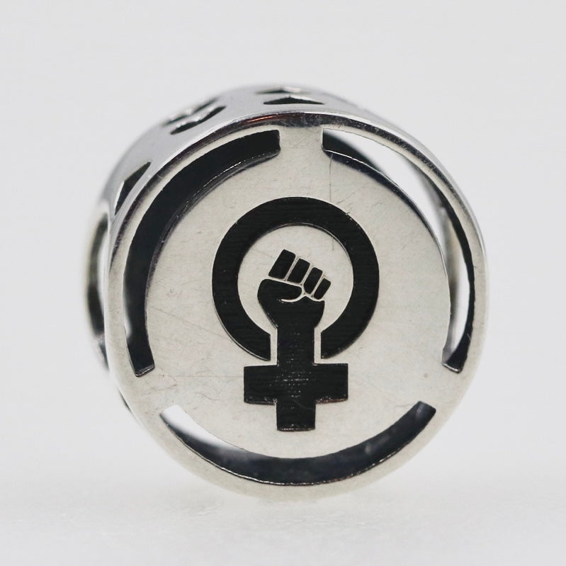 Female Symbol Feminist Power Bead Charm - Bolenvi Pandora Disney Chamilia Cartier Tiffany Charm Bead Bracelet Jewelry 