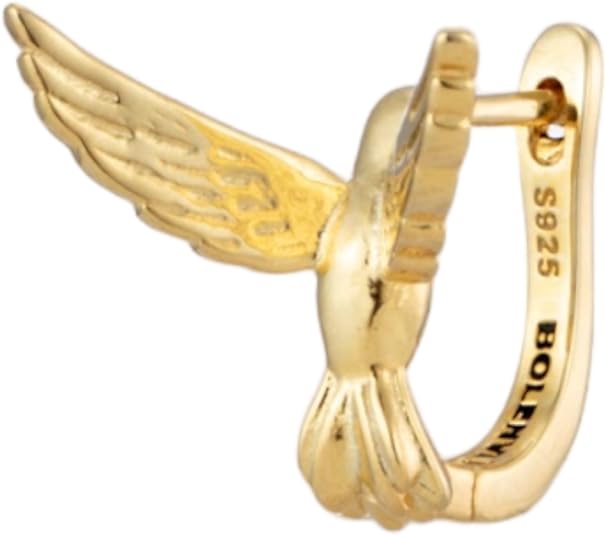 Hummingbird Hoop Earrings - Bolenvi Pandora Disney Chamilia Cartier Tiffany Charm Bead Bracelet Jewelry 